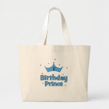 1st Birthday Prince Tote Bags