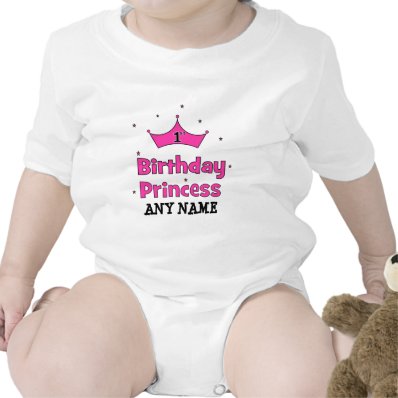 1st Birthday Princess!  with pink crown Romper