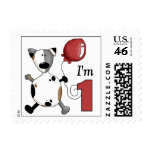 1st Birthday Puppy Birthday Stamps