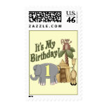 1st Birthday Safari Postage Stamps