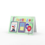1st birthday template greeting cards