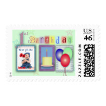 1st birthday template postage