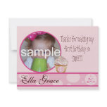 1st Birthday Thank you card Custom Invitation