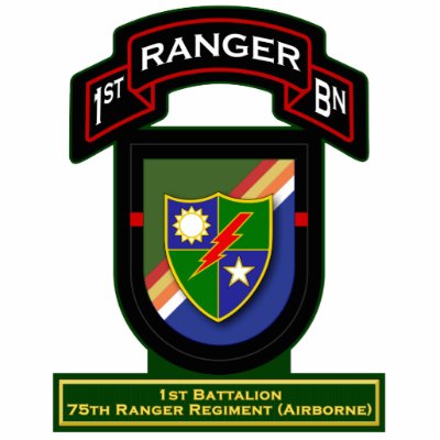 1st Bn, 75th Ranger Regiment - Airborne Cut Out by a2zgraphicsworks