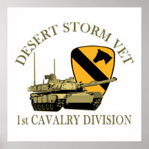1st Cav Desert Storm Vet Print