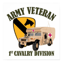 1st Cav Vet - Humvee Ambulance posters