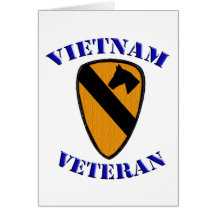 1st Cav Vietnam Veteran Greeting Card