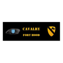 1st cavalry air cav veterans fort hood bookmarkers business card