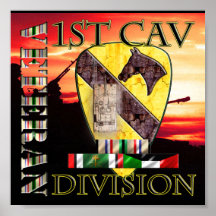 1st Cavalry Division Desert Storm Veteran Posters