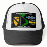 1st Cavalry Division"First Team" Vietnam Ball Caps Mesh Hats