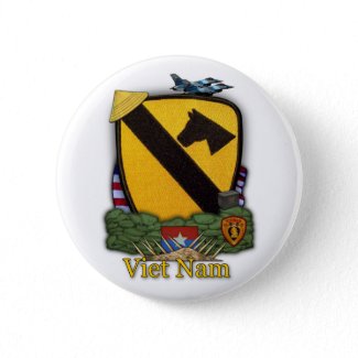1st cavalry division vietnam vets war Button