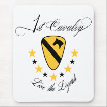 1st Cavalry, Live the Legend Gold Mousepad