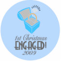 1st Christmas Engaged 2009 (Xmas Ornament) photo sculptures
