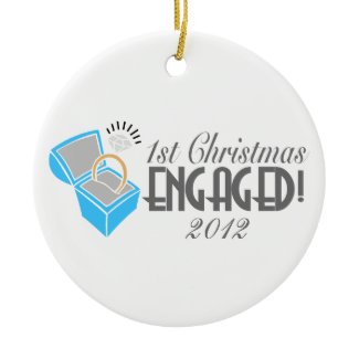 1st Christmas Engaged Ornament