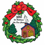 1st Christmas In Our Home 2010 Ornament Photo Cut Outs