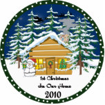 1st Christmas In Our Home 2010 Ornament Photo Cut Outs