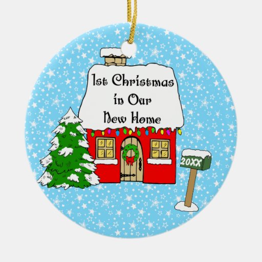 1st christmas in our new home double sided ceramic round 1st christmas in our new home double sided ceramic round