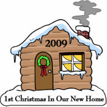 1st Christmas In Our New Home photo sculptures