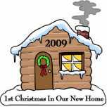 1st Christmas In Our New Home Photo Cutouts
