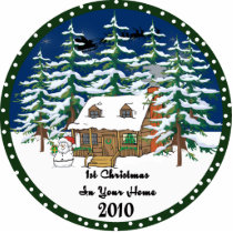 1st Christmas In Y0ur Home 2010 Ornament photo sculptures