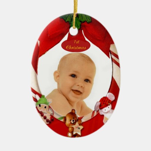 1st christmas photo frame oval ornament zazzle 1st christmas photo frame oval ornament zazzle