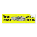 1st Class Bumper Sticker bumper stickers by swag74 1st Class Bumper Sticker bumper stickers
