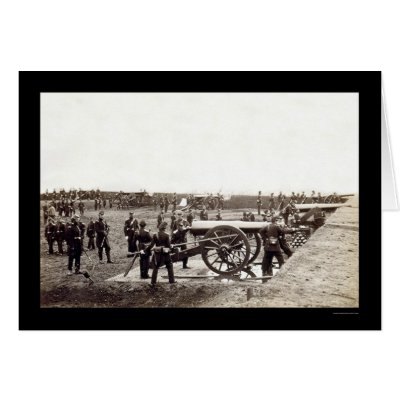 1st Connecticut Heavy Artillery at Fort Richardson Card by lc_civilwar