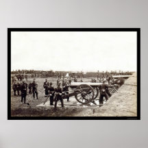 1st Connecticut Heavy Artillery at Fort Richardson Print