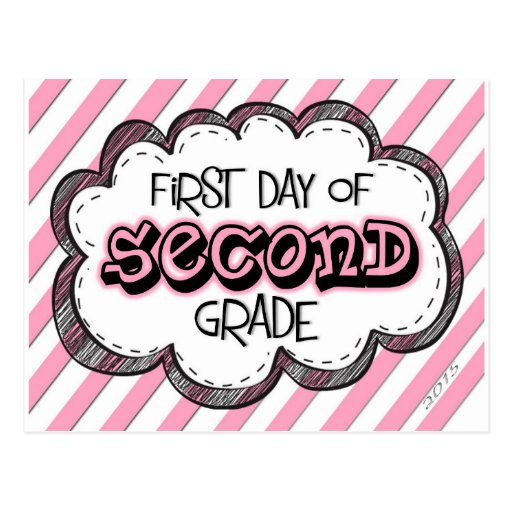 1st-day-of-2nd-grade-sign-jpg-postcard-zazzle