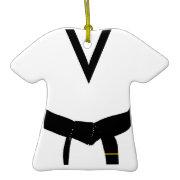 1st Degree Black Belt Uniform Ornament ornament