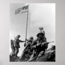 1st Flag Raising On Iwo Jima Print