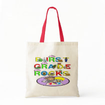 1st Grade Rocks Canvas Bags