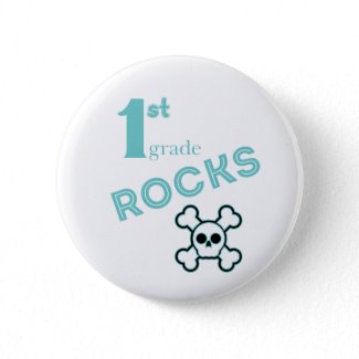 1st Grade Rocks Button