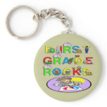 1st Grade Rocks Key Chain