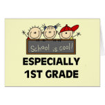 1st Grade School is Cool Tshirts and Gifts Greeting Card