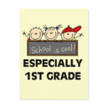 1st Grade School is Cool Tshirts and Gifts Post Cards