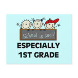 1st Grade School is Cool Tshirts and Gifts Postcards
