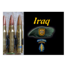 1st green berets special forces iraq trading card business card