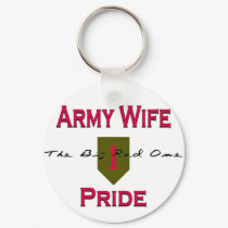 1st ID Army Wife Pride keychains