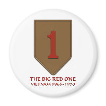 1st Infantry Division Fridge Magnet