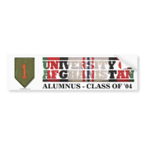 1st Infantry Division U of Afghanistan Sticker Bumper Stickers