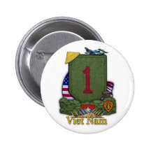 1st infantry division vietnam war vets Button