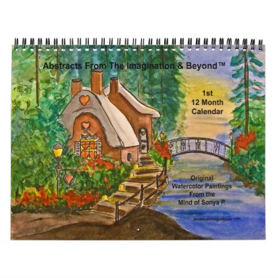 1st Original Abstract Paintings Wall Calendar by FlowerswithFeelings