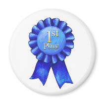 1st Place Blue Ribbon Magnet