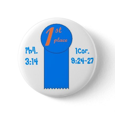 1st Place Pinback Button by ButtonUp
