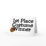 1st Place Costume Winner Pumpkin Greeting Cards