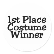 1st Place Costume Winner Sticker