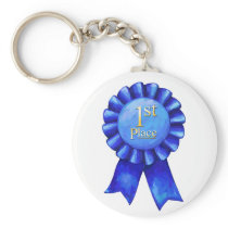 1st Place Ribbon Key Chain