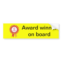 1st prize for stupidity bumper stickers