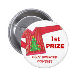 1st Prize Ugly Sweaters Holiday Contest Button